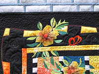 Applik�lt vir�gok, h�mzett pillang�